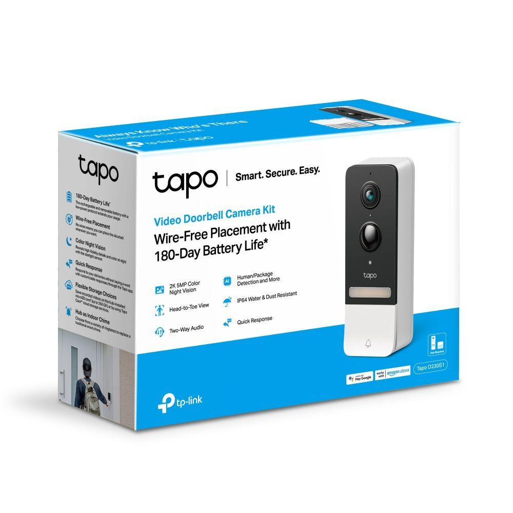 TL-TAPOD230S1 - TP-Link Tapo D230S1 Tapo Smart IoT Hub Smart Doorbell with Chime