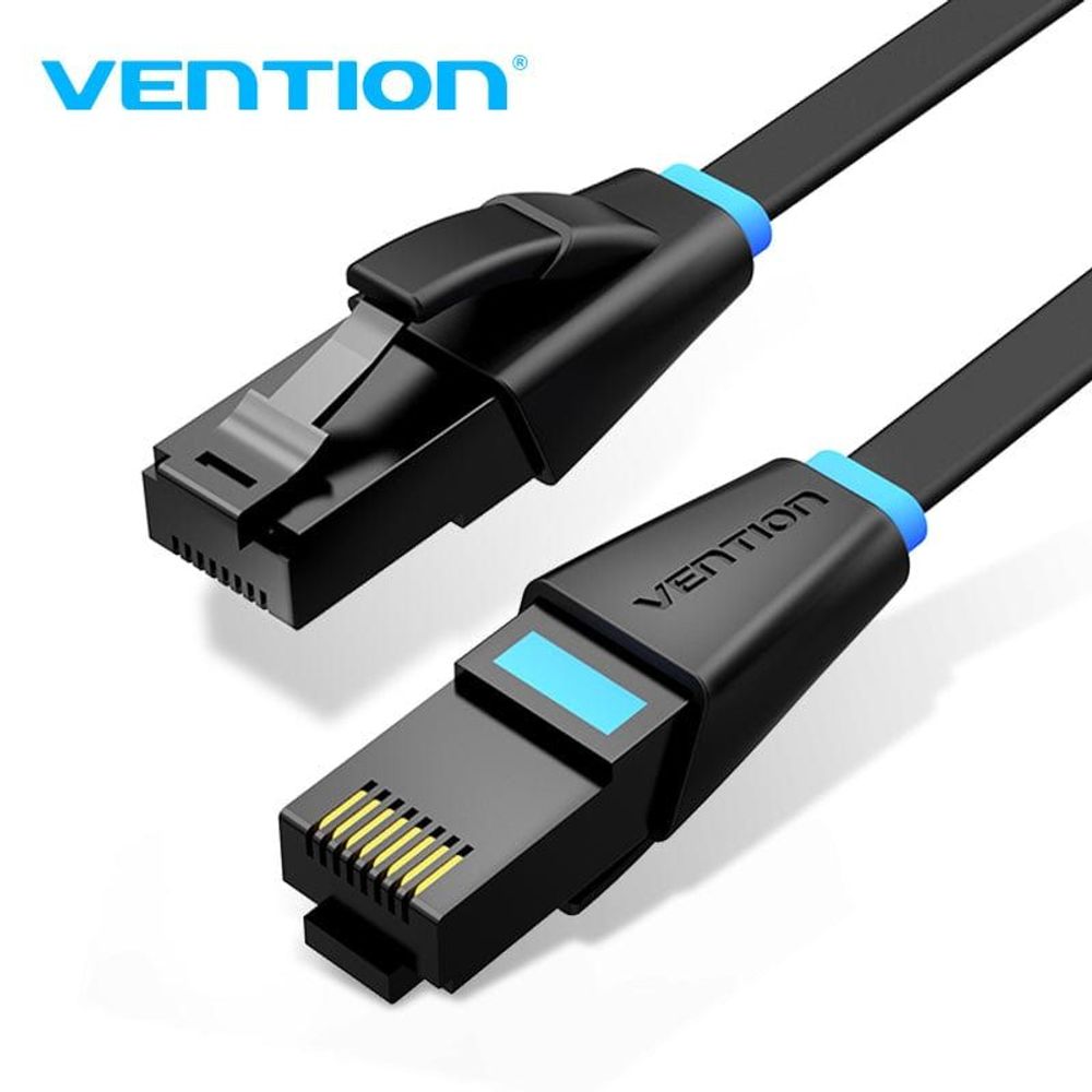 VEN-IBJBT - Vention Flat Cat.6 UTP Patch Cable 30M Black