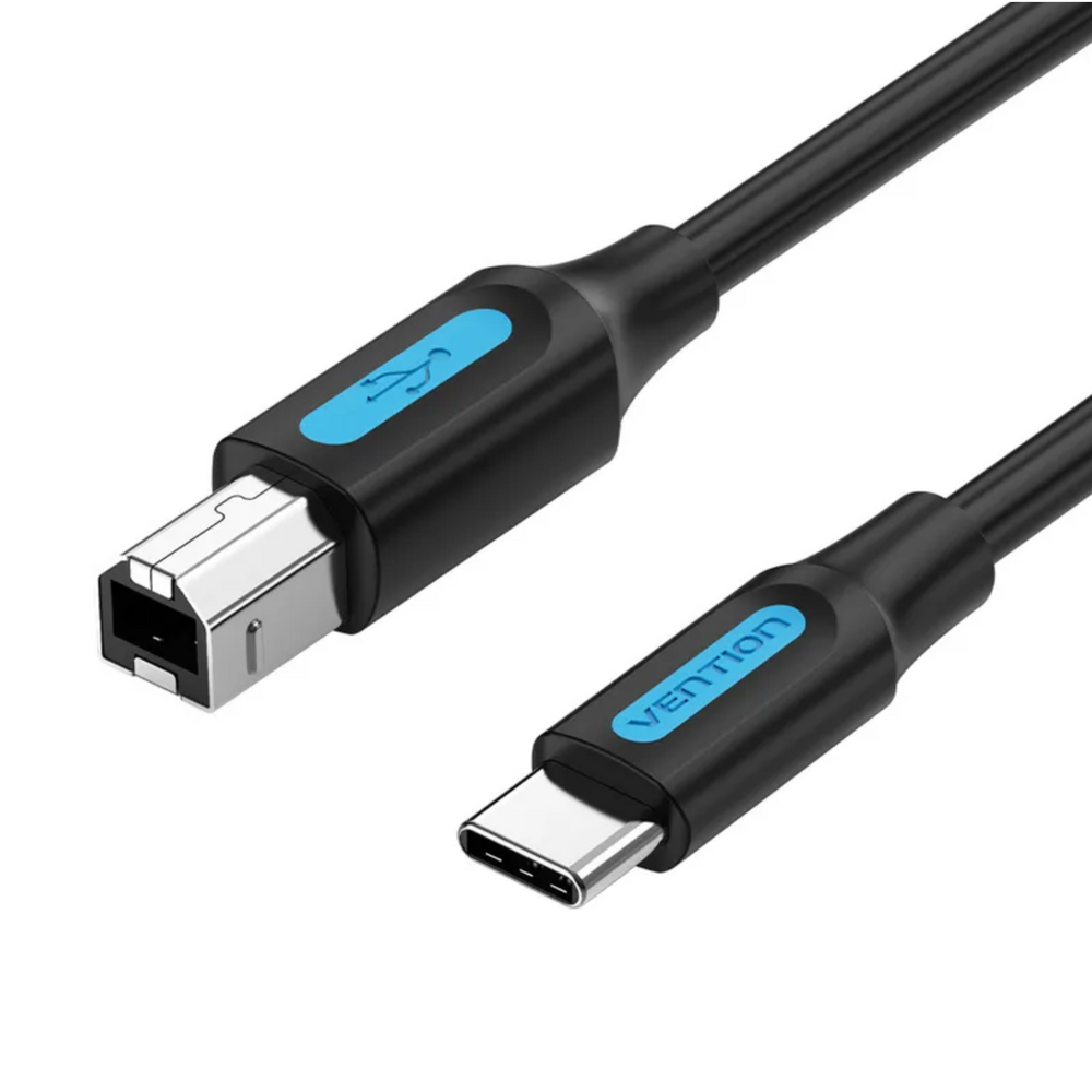 VEN-CQUBH - Vention USB 2.0 C Male to B Male 2A Cable 2M Black