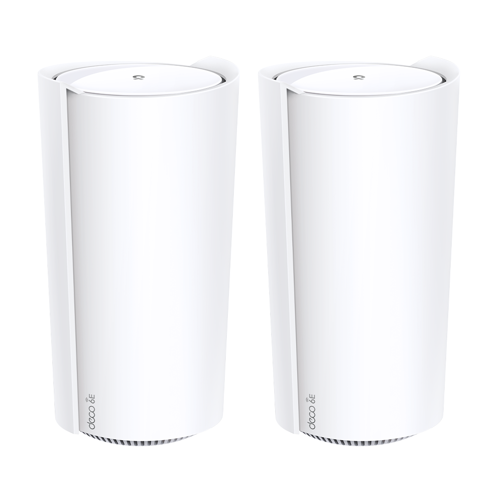 TL-DECOXE200-2P - TP-Link Deco XE200 AXE11000 Whole Home Mesh Wi-Fi 6E System - 2 Pack