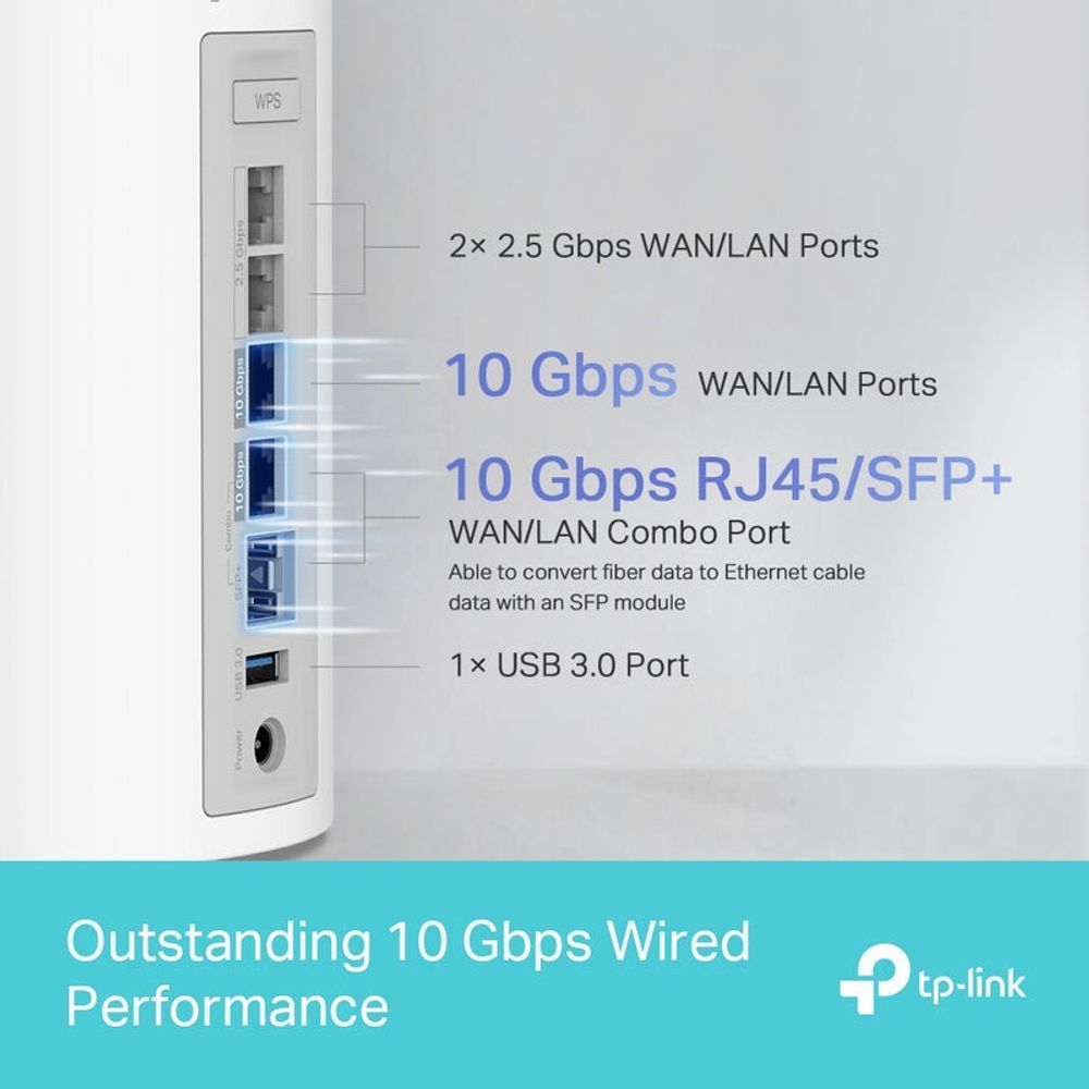 TL-DECOBE85-3P - TP-Link Deco BE85 BE22000 Tri-Band Whole Home Mesh Wi-Fi 7 System - 3 Pack