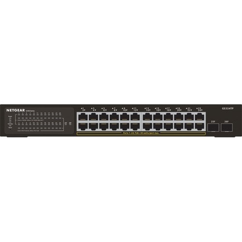 Netgear S350 GS324TP Ethernet Switch - 24 Ports - Manageable - Gigabit