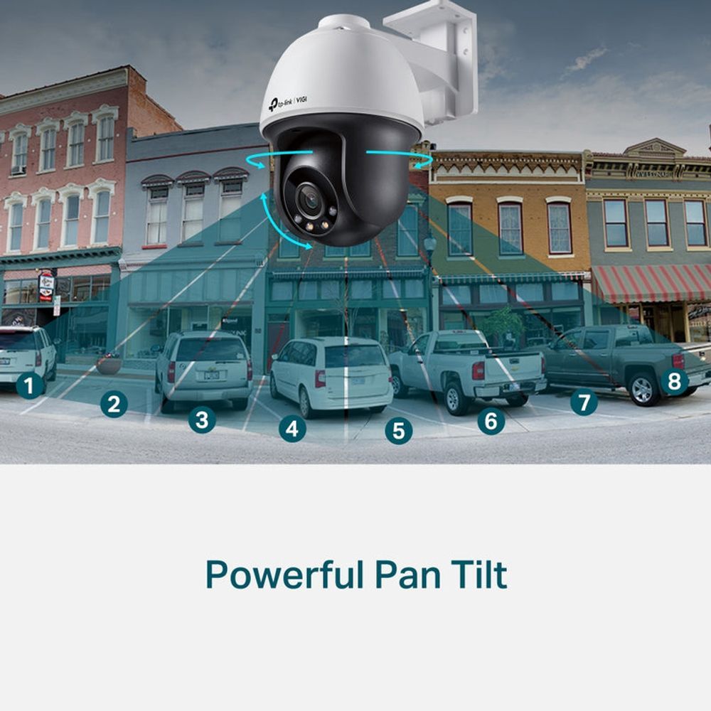 TL-VIGIC540(4MM) - TP-Link VIGI C540 (4mm) 4MP Outdoor Full-Colour Pan Tilt Network Camera