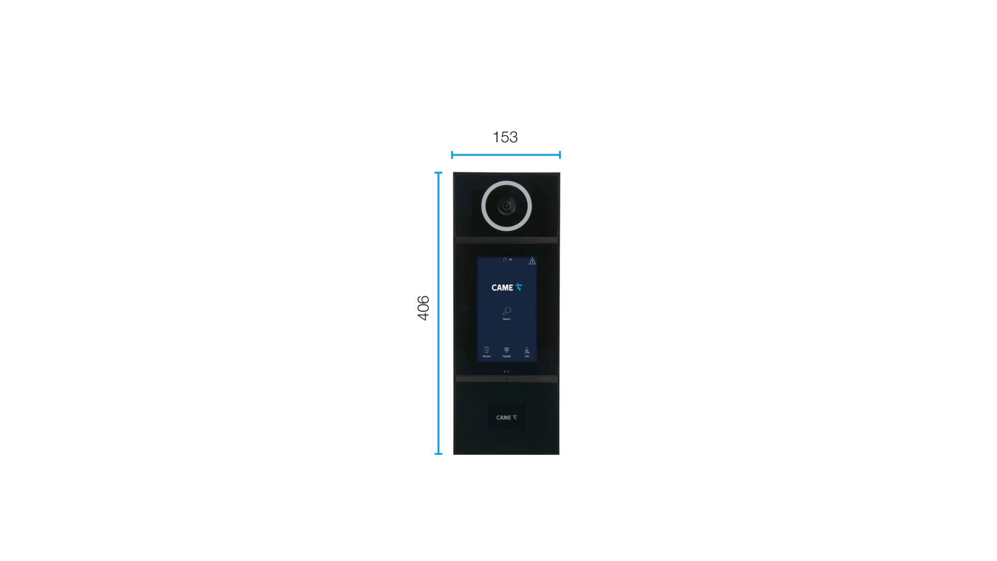 BPT-XVP-S - Wall Mounted Full Touch Screen Video Door Station for IP systems.