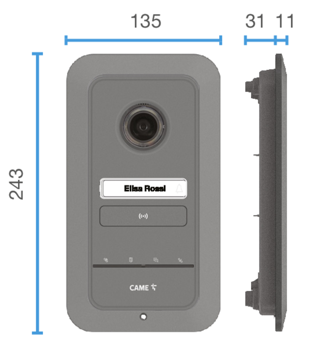 BPT-LHS-V-Plus-Kit - BPT Video Entry Panel, impact resistance, expandable to 4 calls