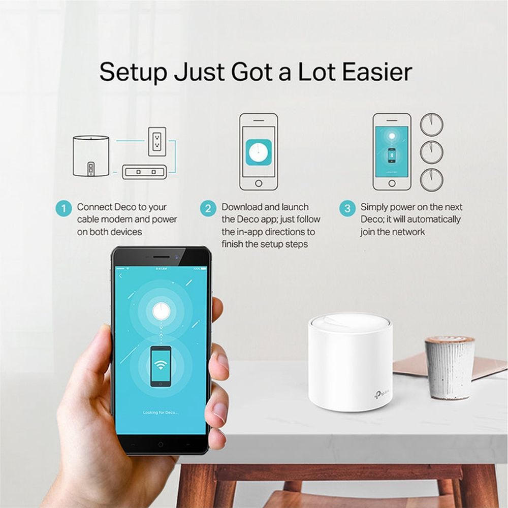TL-DECOX20-1P - TP-Link Deco X20 Wi-Fi 6 Whole-Home Mesh System - 1 Pack
