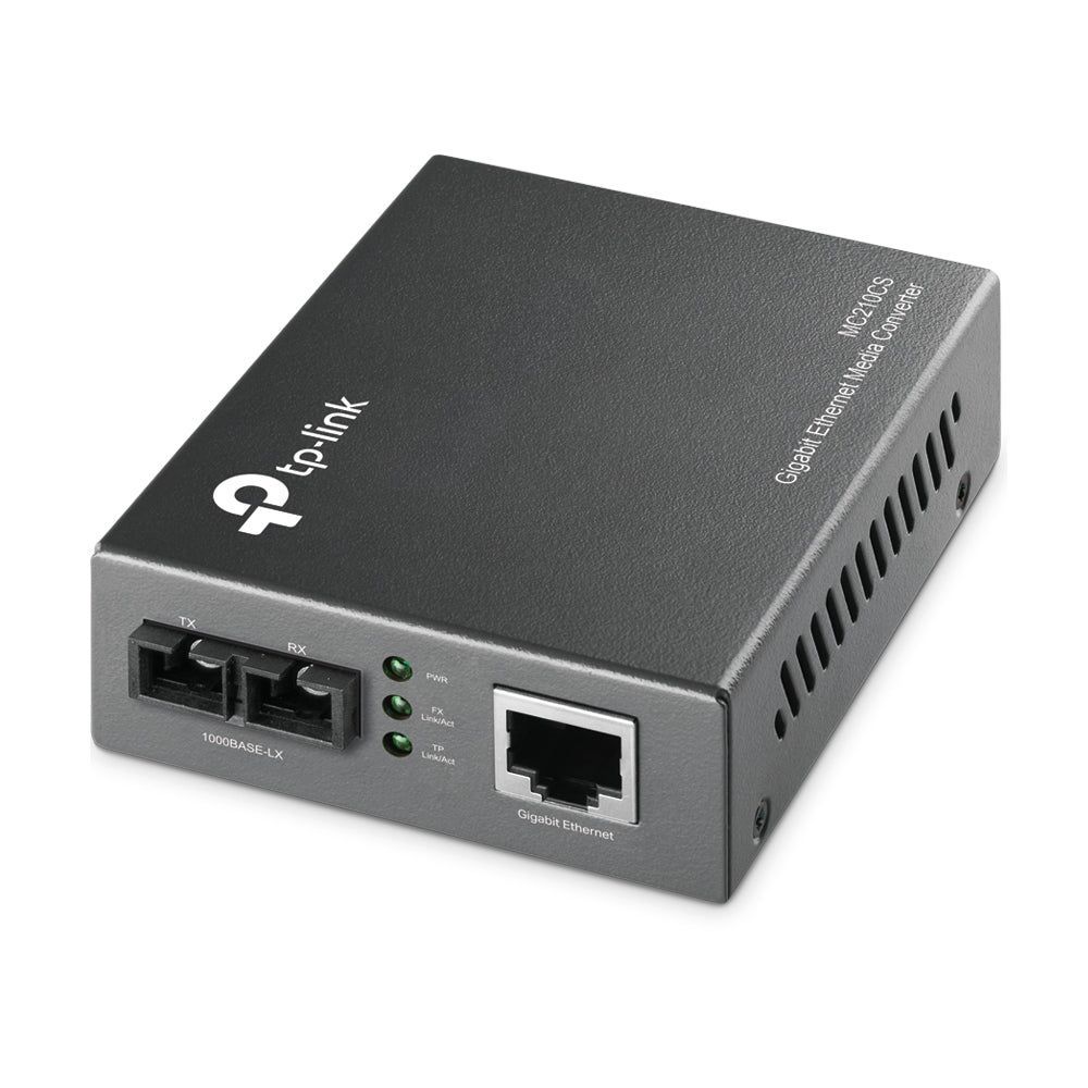 TL-MC210CS - TP-Link Gigabit Ethernet Media Converter (SC, single-mode), Extends Up to 15km