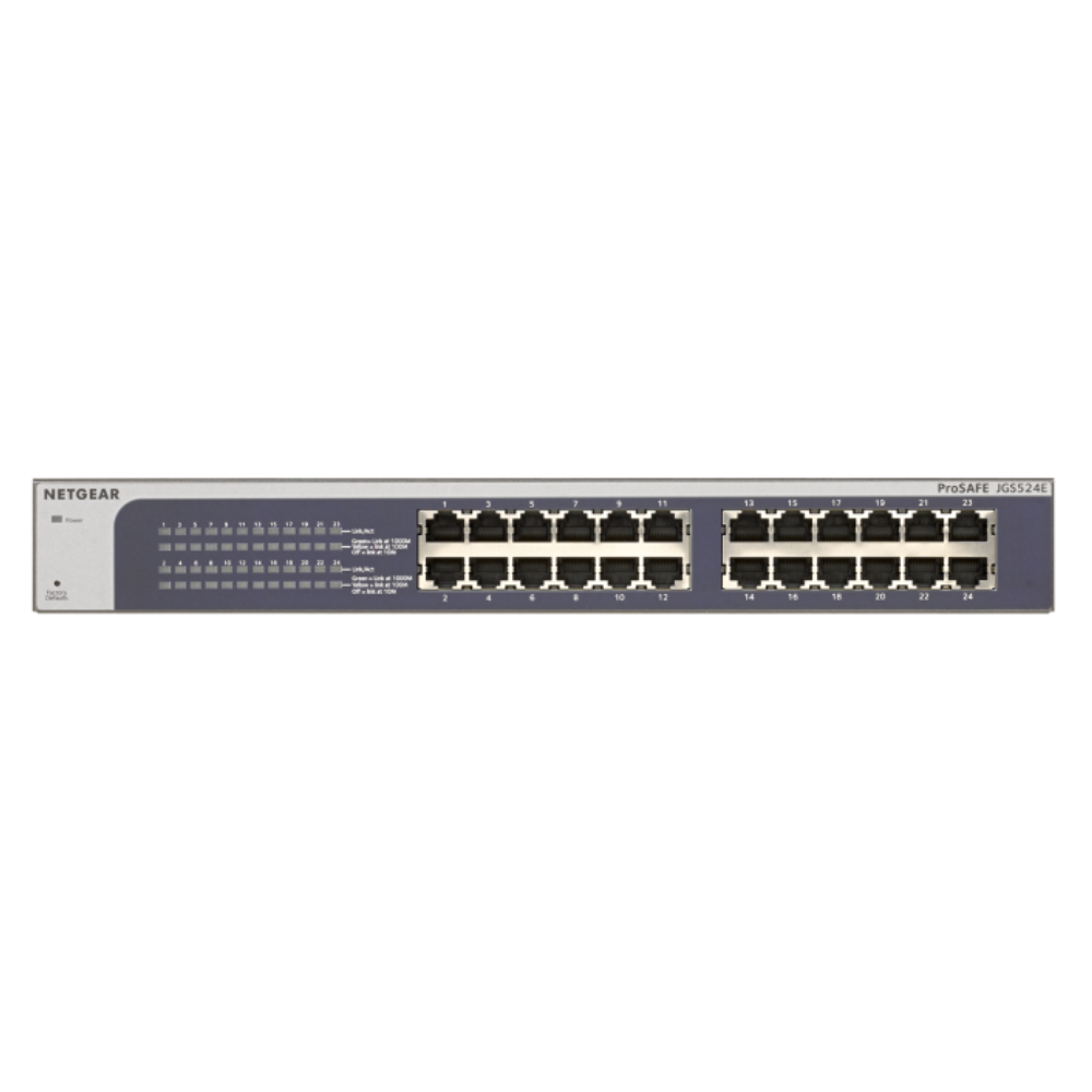 Netgear JGS524AU-C - 24-port Gigabit Unmanaged Rackmount Switch, ProSAFE