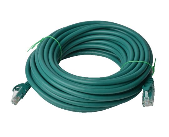 PL6A-15GRN - Cat 6a UTP Ethernet Cable, Snagless - Green 15M