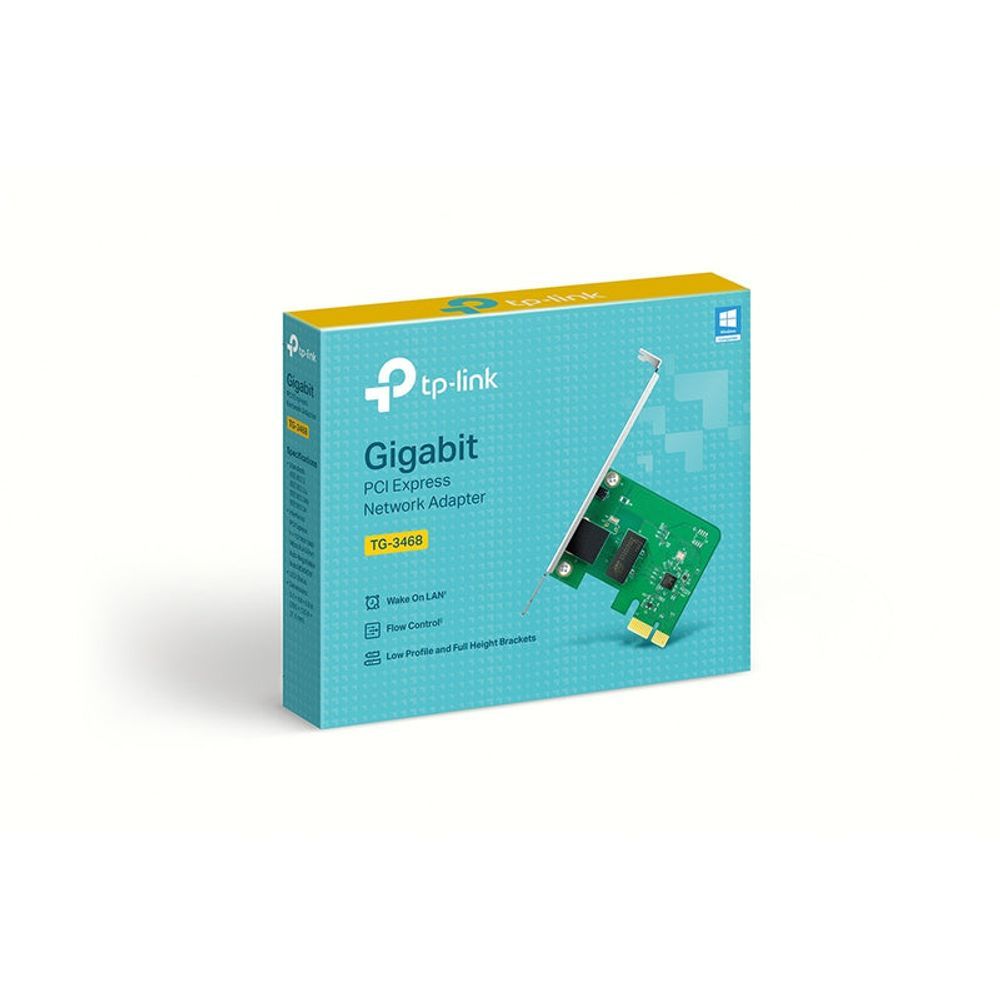 TG-3468 - TP-Link 32-bit Gigabit PCIe Network Adapter, Realtek RTL8168B Chipset