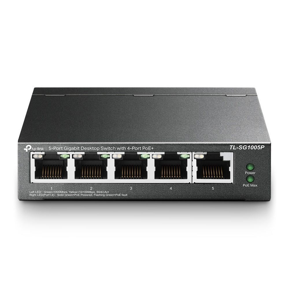 TL-SG1005P - TP-Link TL-SG1005P 5-Port Gigabit Desktop Switch With 4-Port PoE