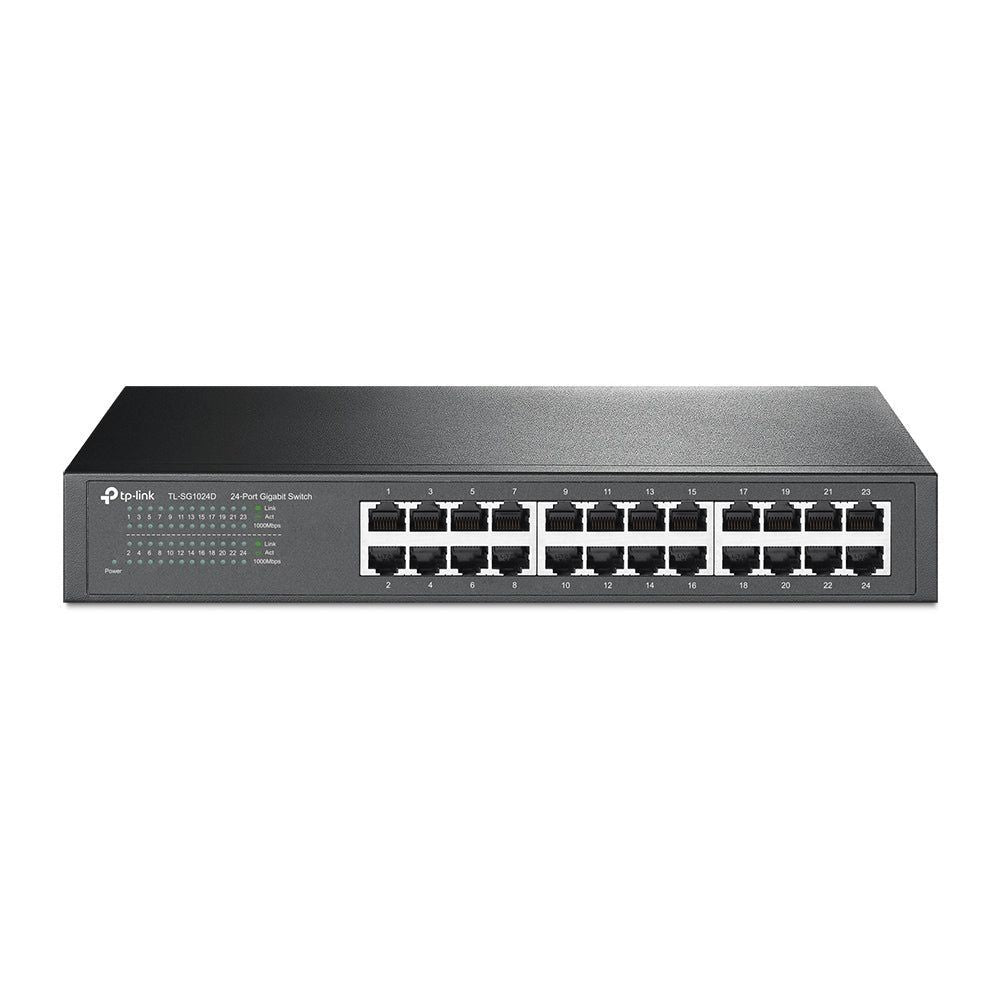 TL-SG1024D - TP-Link 24 Port Gigabit Desktop/Rackmount Switch 13-inch Steel Case