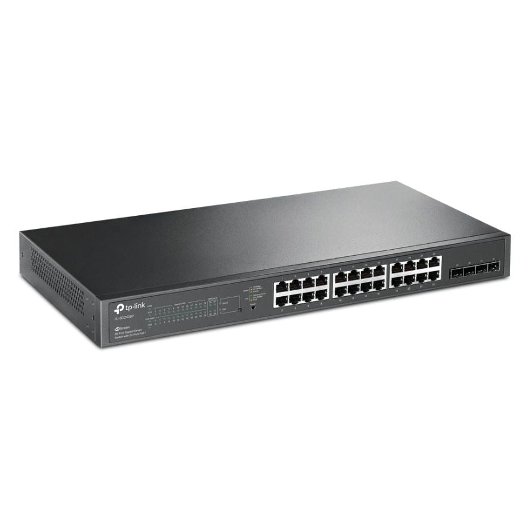 TL-SG2428LP - TP-Link TL-SG2428P JetStream 28-Port Gigabit Smart Switch with 24-Port PoE+