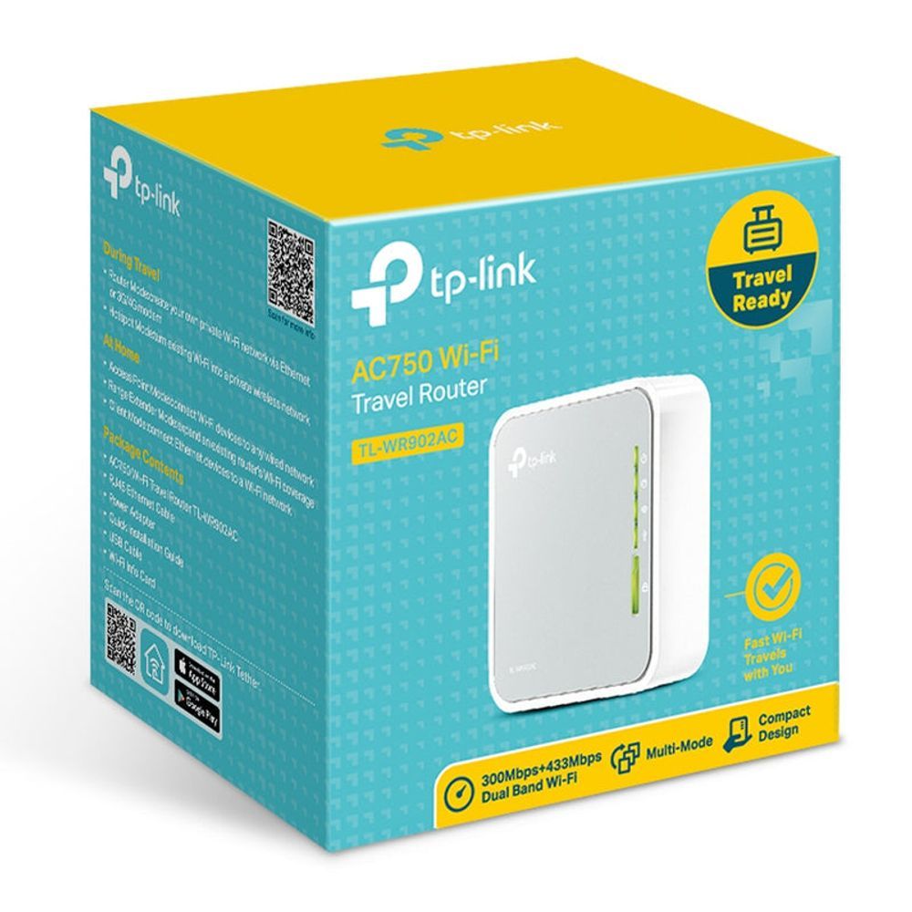 TL-WR902AC - TP-Link TL-WR902AC AC750 Wireless Travel Router