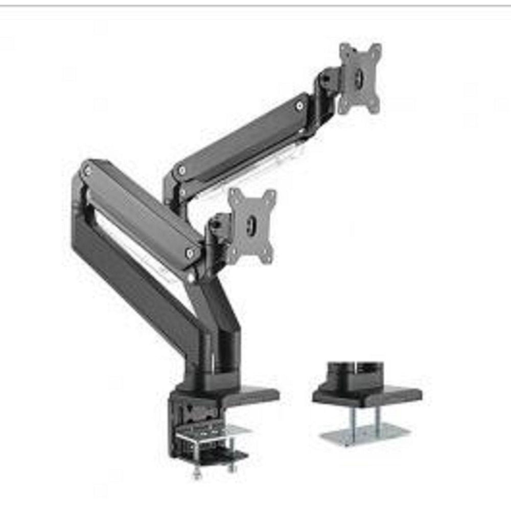 BT-DTM23-C024 - Bracom Dual monitors aluminum heavy-duty Gas Spring Monitor Arm for 17"-35" Desk Mount