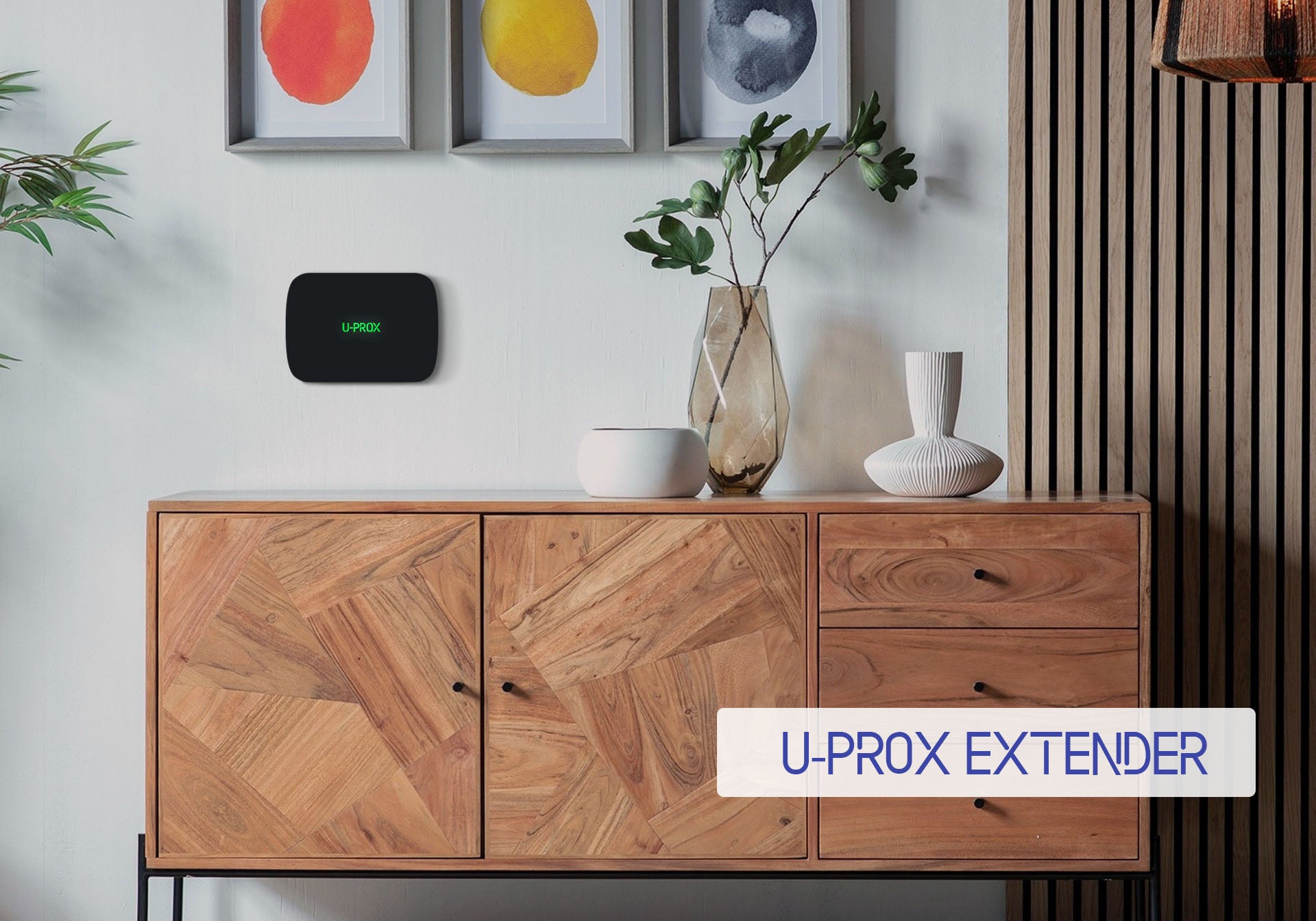 U-Prox Extender - Radio repeater with lithium-ion battery, Supported up to 8 pieces in the system