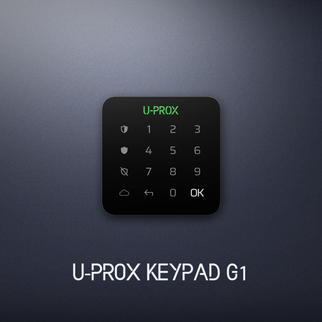 U-Prox Keypad G1 - Wireless Miniature keypad with touch surface for one group