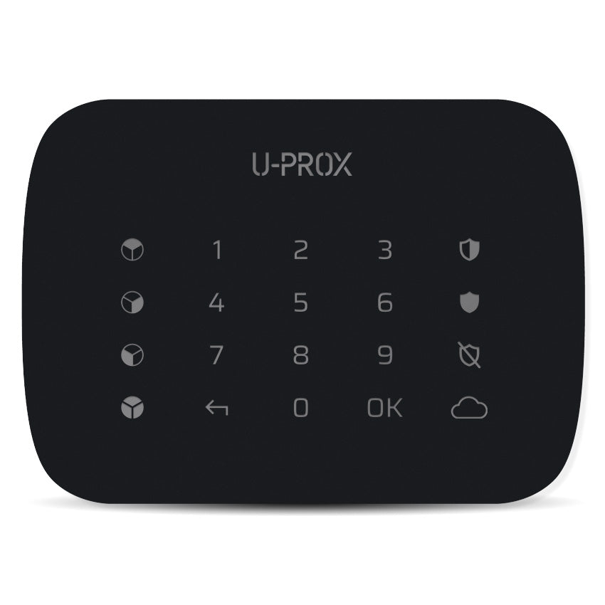 U-Prox Keypad G4 - Wireless Keypad with a touch surface and buttons for managing four groups