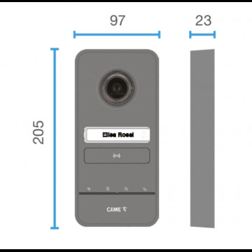 BPT-LHS-V-Plus-Kit - BPT Video Entry Panel, impact resistance, expandable to 4 calls