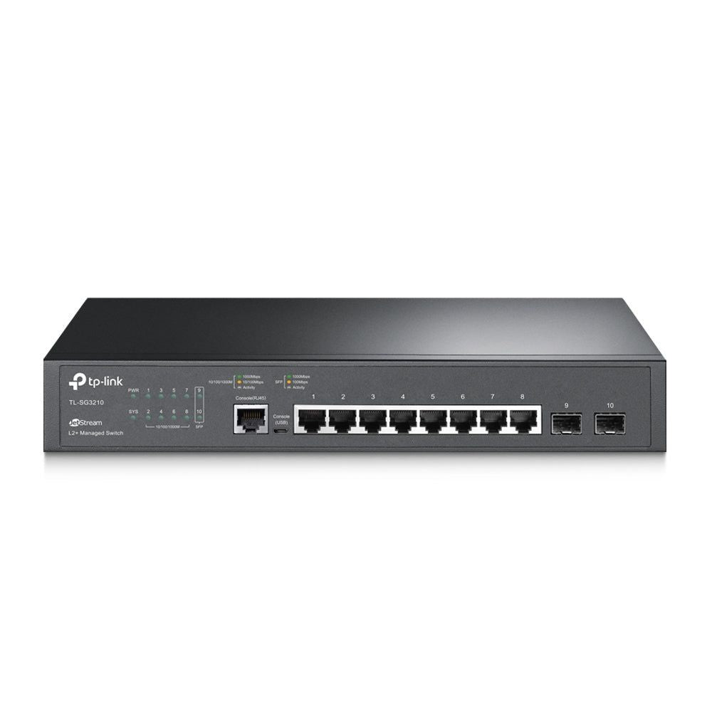 TL-SG3210 - TP-LINK 8-Port Gigabit L2 Lite Managed Switch with 2 SFP Slots