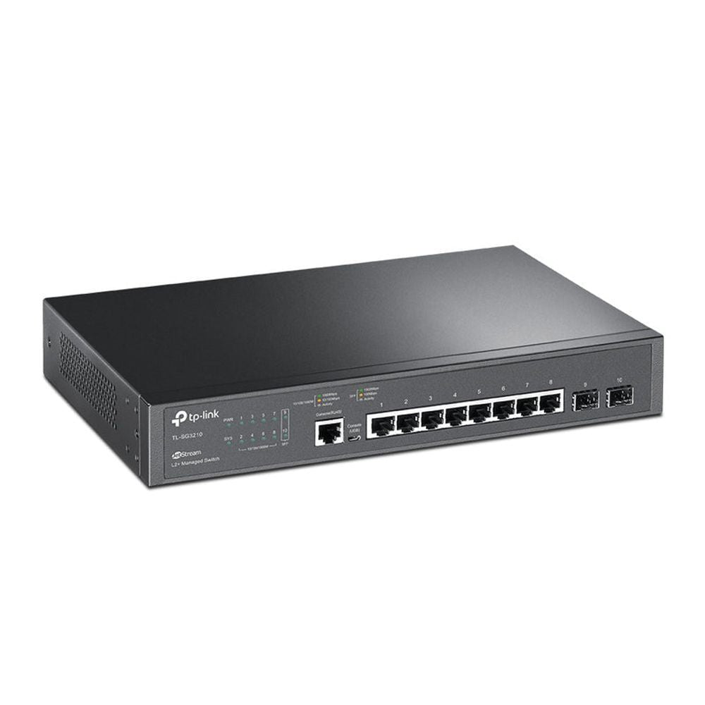 TL-SG3210 - TP-LINK 8-Port Gigabit L2 Lite Managed Switch with 2 SFP Slots