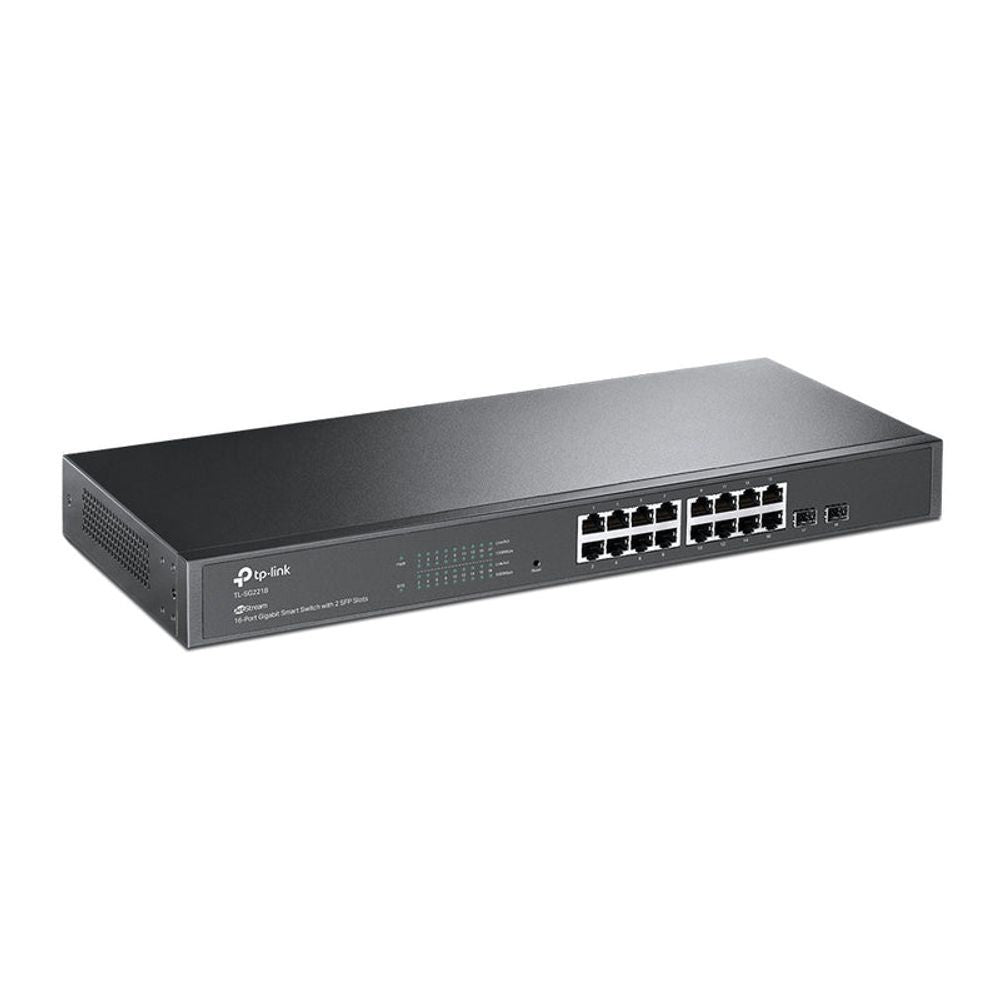 TL-SG2218 - TP-Link JetStream 16-Port Gigabit Smart Switch with 2 Gigabit SFP Slots