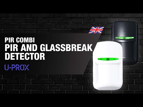 U-Prox PIR Combi White - Wireless motion and break glass detector-3