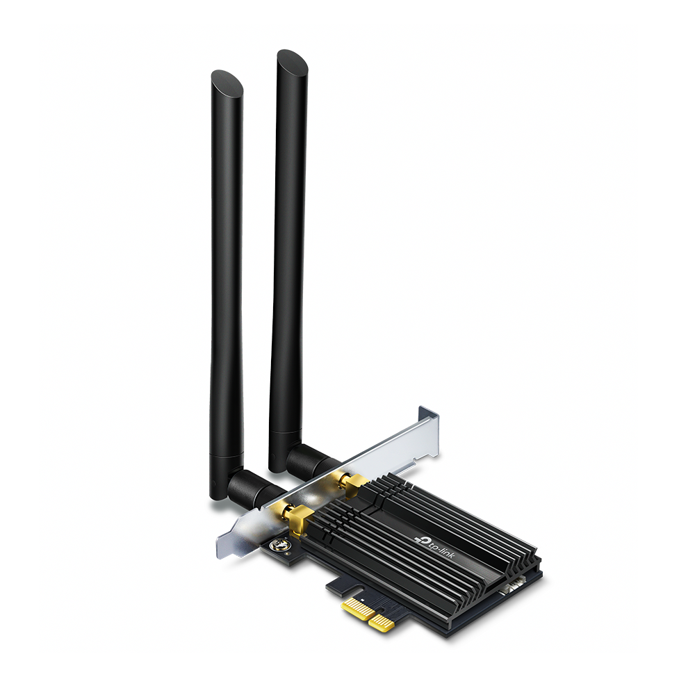 TL-ARCHERTX50E - TP-LINK AX3000 Wi-Fi 6 Bluetooth 5.0 PCI Express Adapter, 2402Mbps at 5 GHz + 574Mbps at 2.4 GHz, WPA3, MU-MIMO