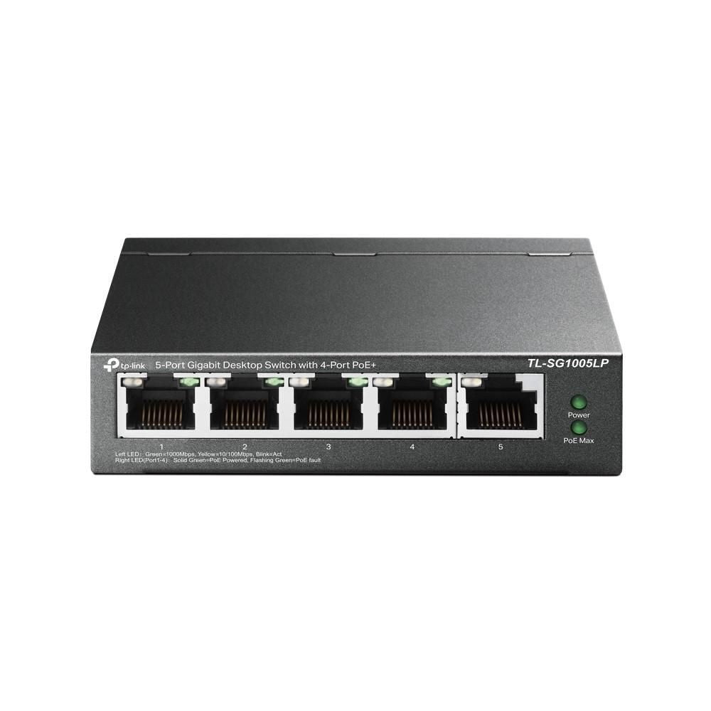 TL-SG1005LP - TP-Link TL-SG1005LP 5-Port Gigabit Desktop Switch With 4-Port PoE