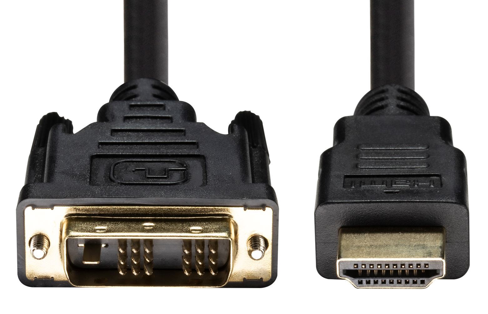 C-HDMIDVI-2 C-HDMIDVI-2 Dynamix 2m HDMI Male to DVI-D Male (18+1) Cable. Single Link