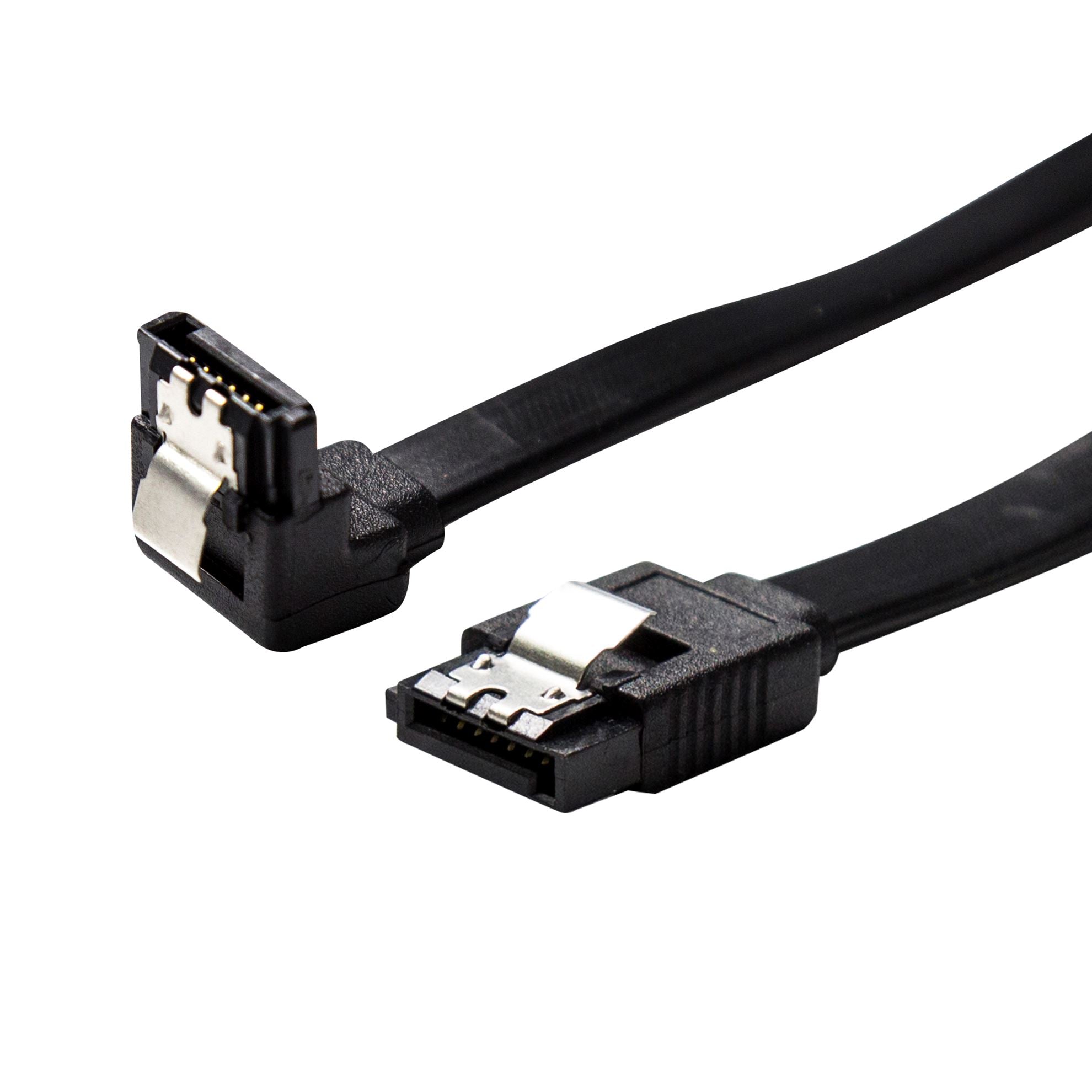 C-SATA3-R - Dynamix 0.5m Right Angled SATA 6Gbs Data Cable with Latch.