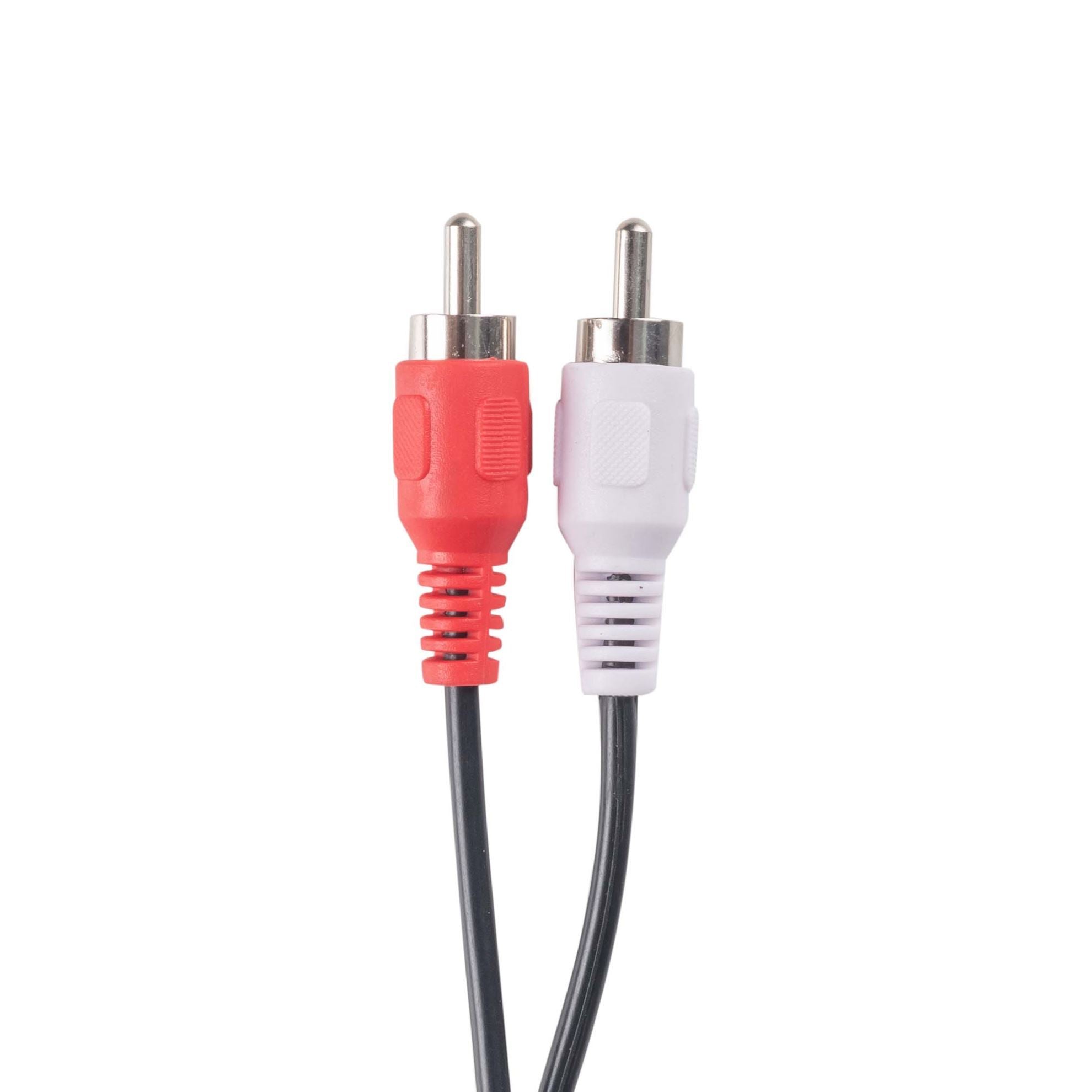 CA-2RCA-10 - Dynamix 10m RCA Audio Cable 2 RCA to 2 RCA Plugs, Coloured Red &