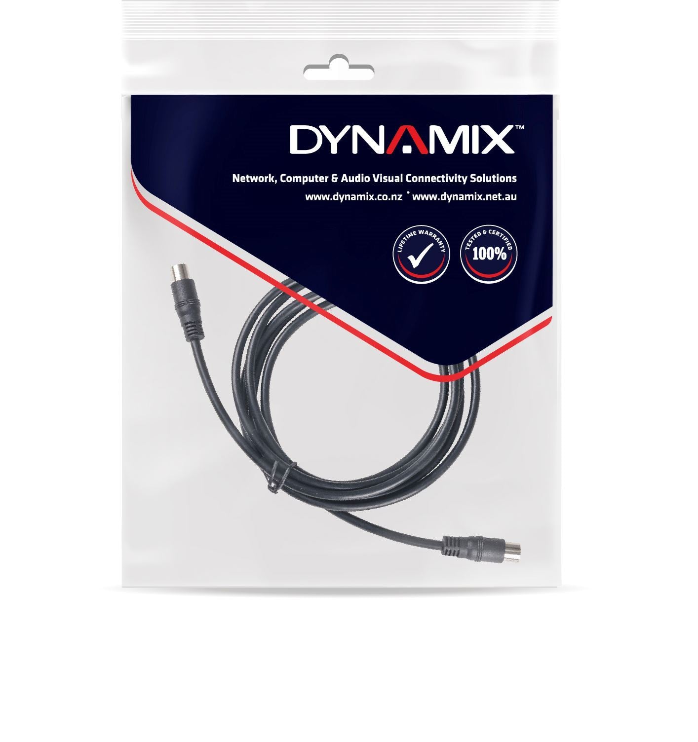 CA-RF-MF10 - Dynamix 10m RF Coaxial Male to Female Cable