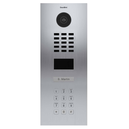 DB-D2101KV V4 - Flush Stainless IP Intercom WITH Integrated Keypad (Salt Water Resistant)