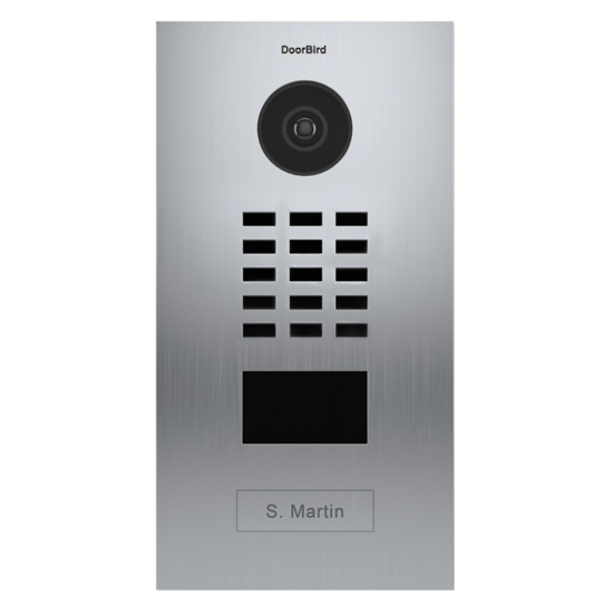 DB-D2101V - D2101V Flush Stainless Steel Brushed V2A IP Video Door Station - 1 Call button