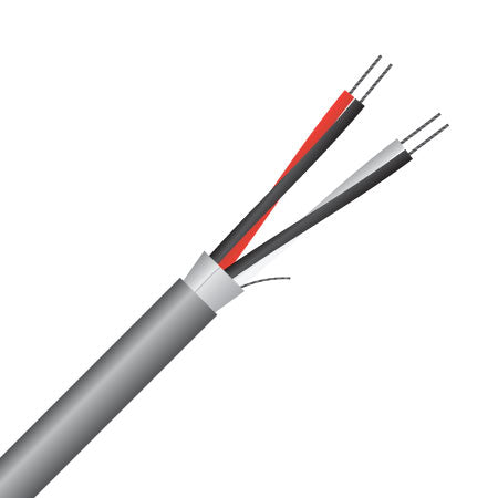 2 Pair, 0.22mm², Shielded, RS232 Data Cable (MAS2POS24)