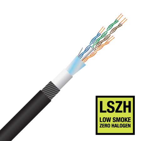 cat6, ftp, shielded, lszh, direct bury, swa, network cable (bel145007) 