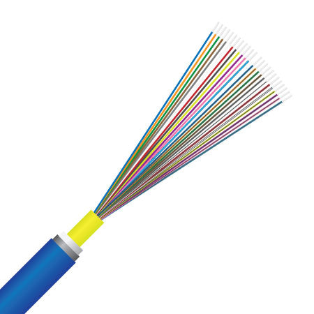 24 Core, OM3 Multimode, Gel Flooded, Direct Bury, Loose Tube, Fibre Optic Cable (OQDU53EA024BE)