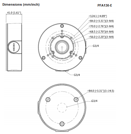 PFA130-E - Waterproof Circle Junction Box